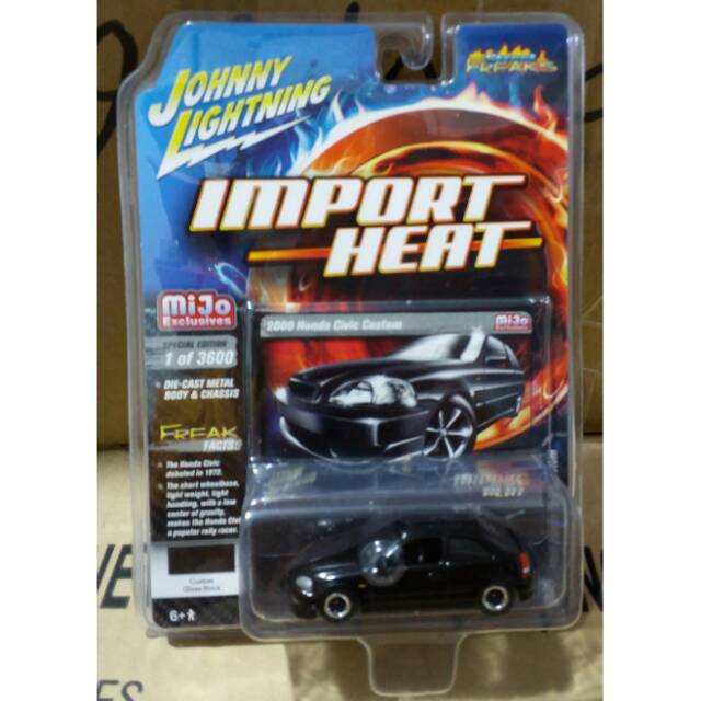 Johnny Lightning 1/64 Honda Civic 2000 Black