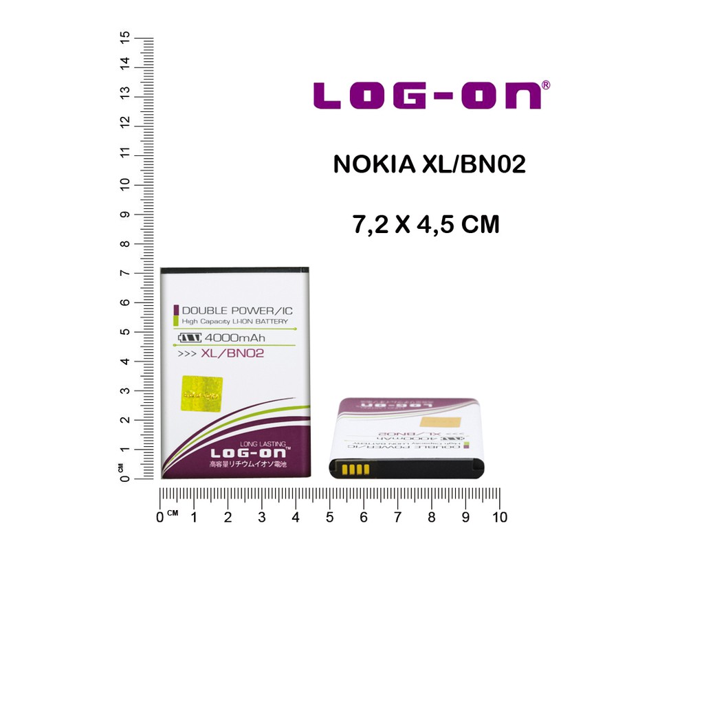 BATERAI NOKIA LUMIA XL - BN02 - LOG ON DOUBLE POWER BATTERY BATRE