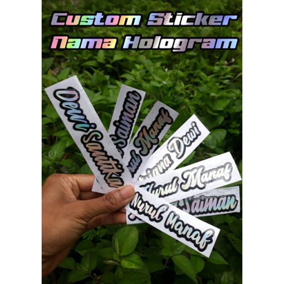 

custom sticker nama