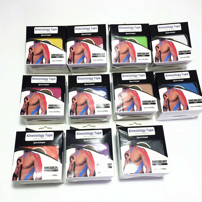 TERLARIS Kinesio Tape 5M Tape Original Therapy Tape  5CM X 5CM warna random opp