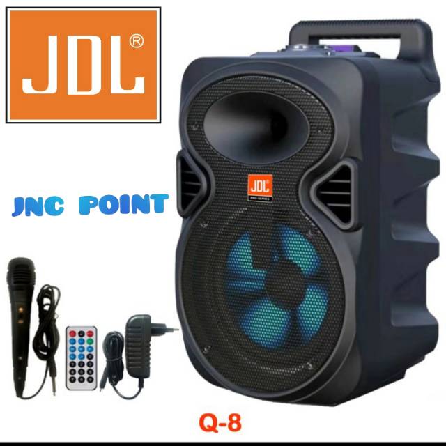 SPEAKER PORTABLE JDL Q8 BLUETOOTH + MIC