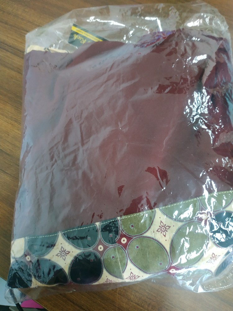 Riskirich Maezurra Gamis Batik Kombinasi Polos