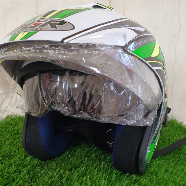Helm motor DGR double visor "2 kaca" SNI ORI JP7