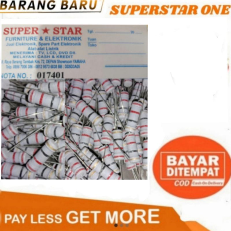 Resistor 22ohm 2watt R 22ohm 2watt