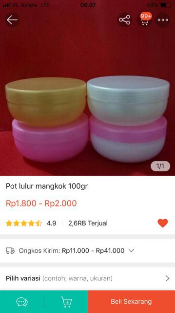 Pot Lulur Mangkok 100gr