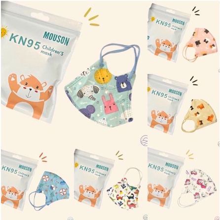 MASKER ANAK KARAKTER KN95 MOUSON ISI 10PCS