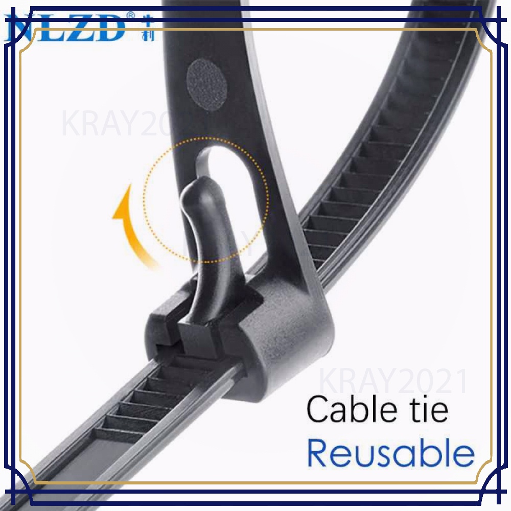 Kabel Ties Zip Cable Organizer Reusable 8x200mm 100 PCS - NL816