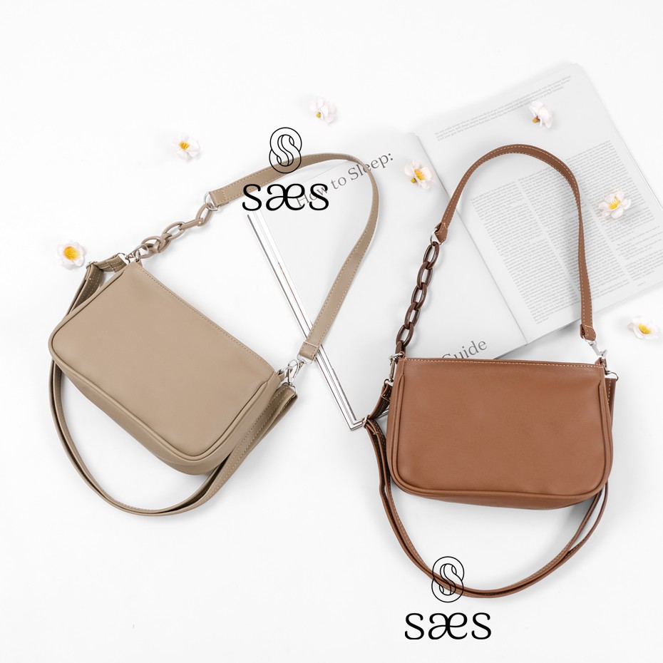 SAES - Tulip Tas Wanita Shoulder Bag Tas Kerja Murah Hitam Murah