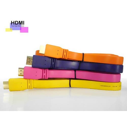 Kabel Flat HDMI 3M 3 M v1.4b Full HD 3D Populer