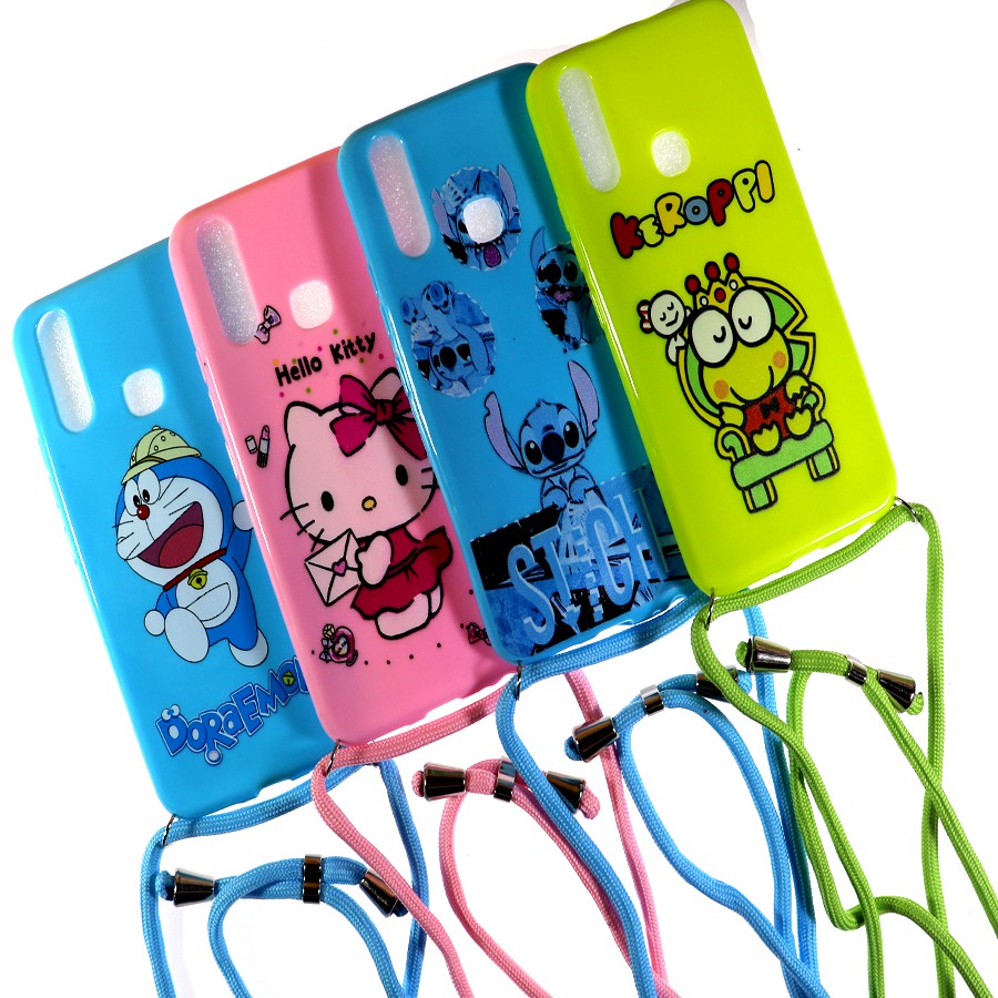 Vivo Y12 / Y12i / Y15 / Y17 Soft Case karakter Boneka cewek gaul + Tali