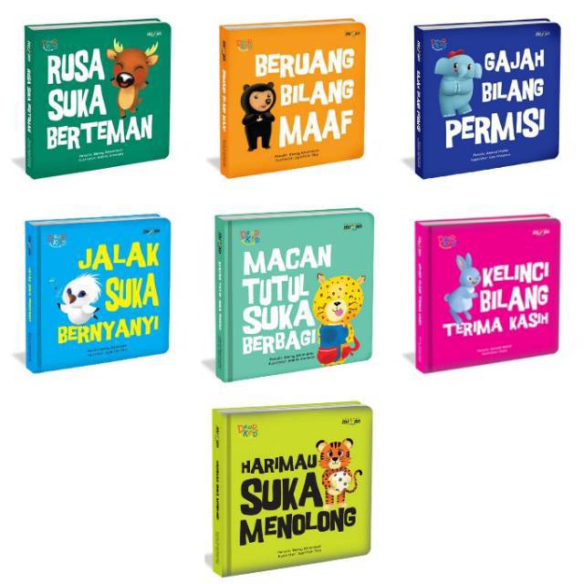 Buku mizan beruang bilang maaf / gajah bilang permisi / rusa suka berteman BK0037