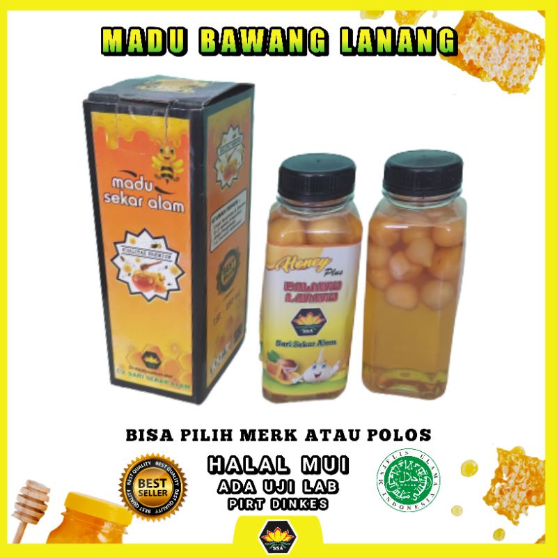 PROMO Madu bawang lanang / bawang tunggal 350 gram free dus box