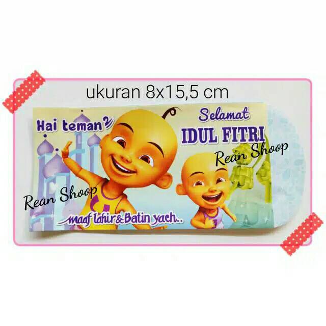 

Amplop angpao lebaran idul fitri karakter upin ipin ukuran besar