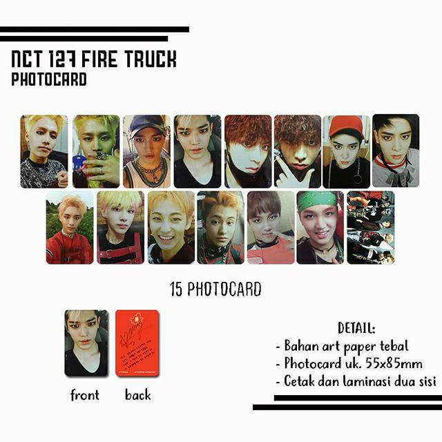 NCT 127 PHOTOCARD - FIRE TRUCK