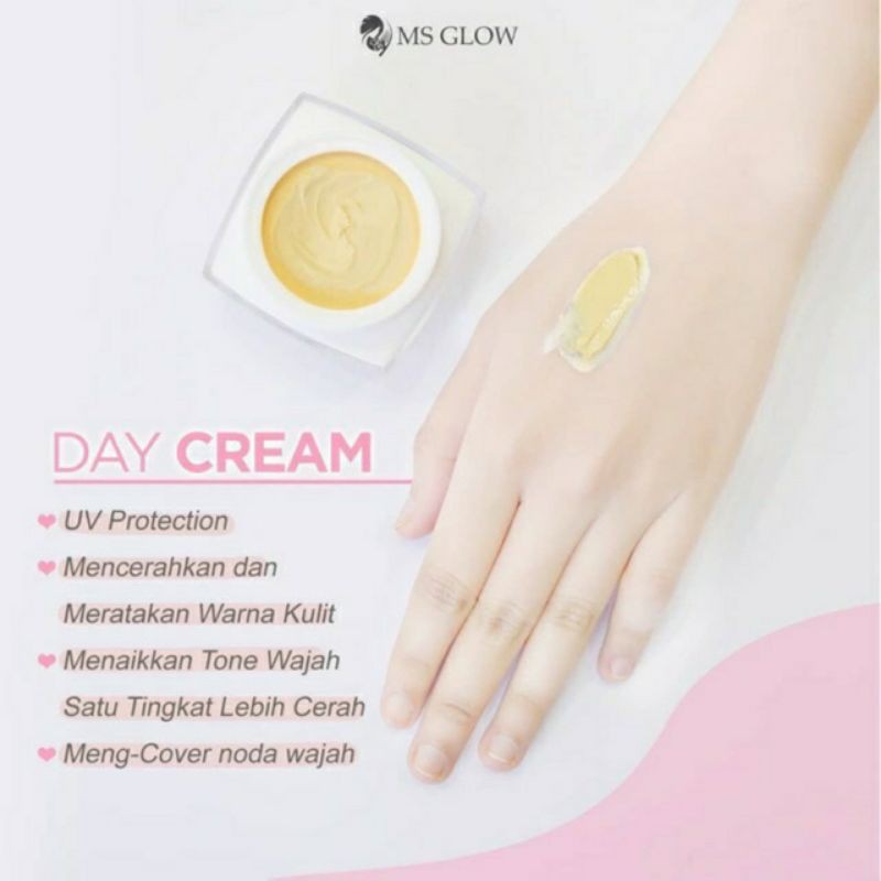 MS GLOW WHITWNING DAY CREAM / CREAM PAGI MS GLOW / KRIM PAGI MS GLOW