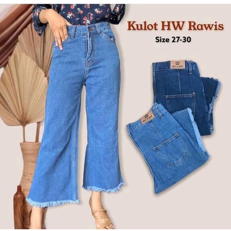Kulot jeans rawis / kulot rawis / kulot jeans wanita / kulot jeans rawis