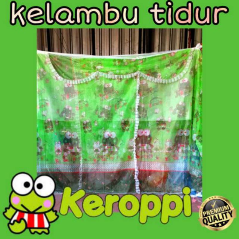 kelambu tidur kelambu nyamuk kolambu kotak motif keropi