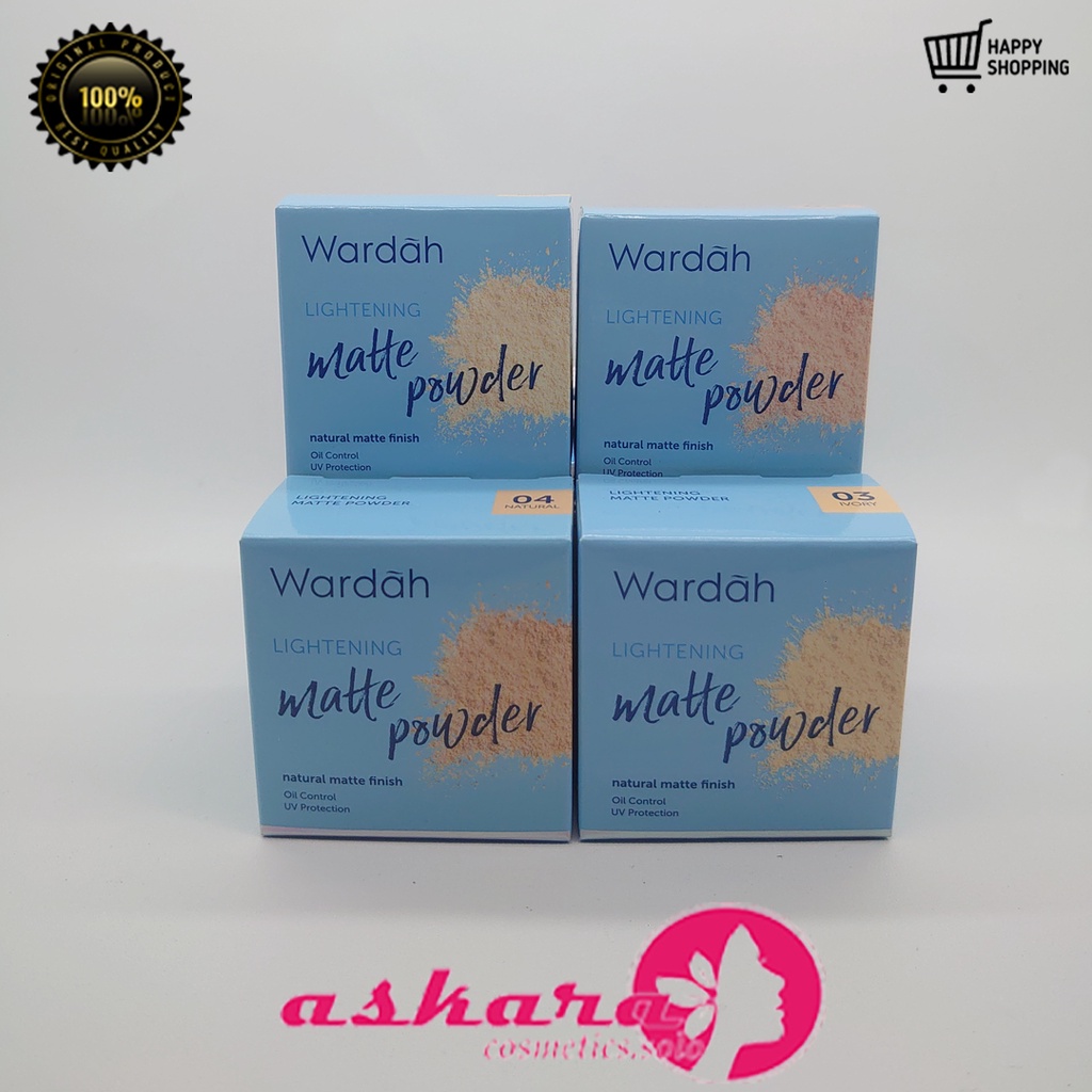 Wardah Lightening Matte Powder 20 gr / Wardah Lightening Series / Wardah Lightening Matte Loose Powder