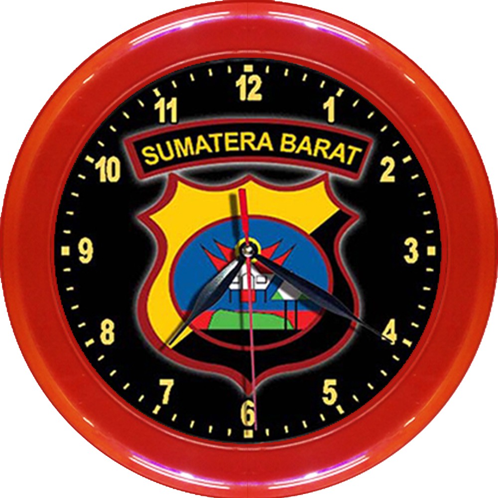 JAM DINDING POLDA SUMATRA BARAT   (DIAMETER 30CM)