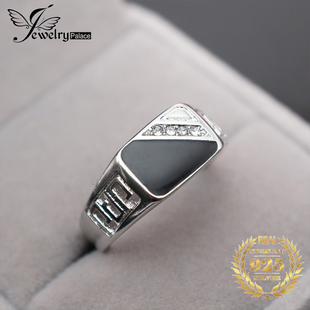 925 sterling silver cincin pria perhiasan gaya vintage