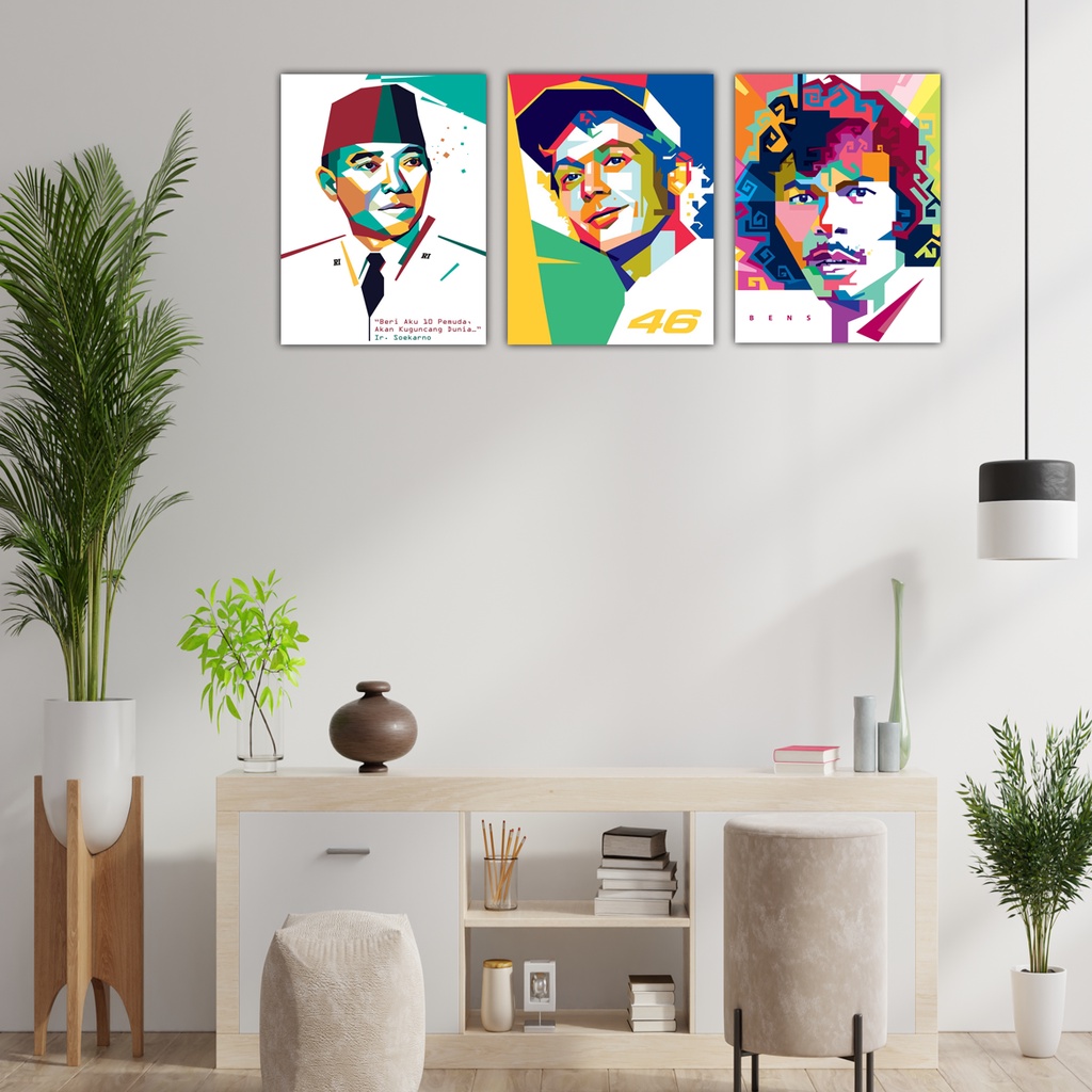 Hiasan Dinding Minimalis Walldecor Pajangan Dekorasi Pop Art