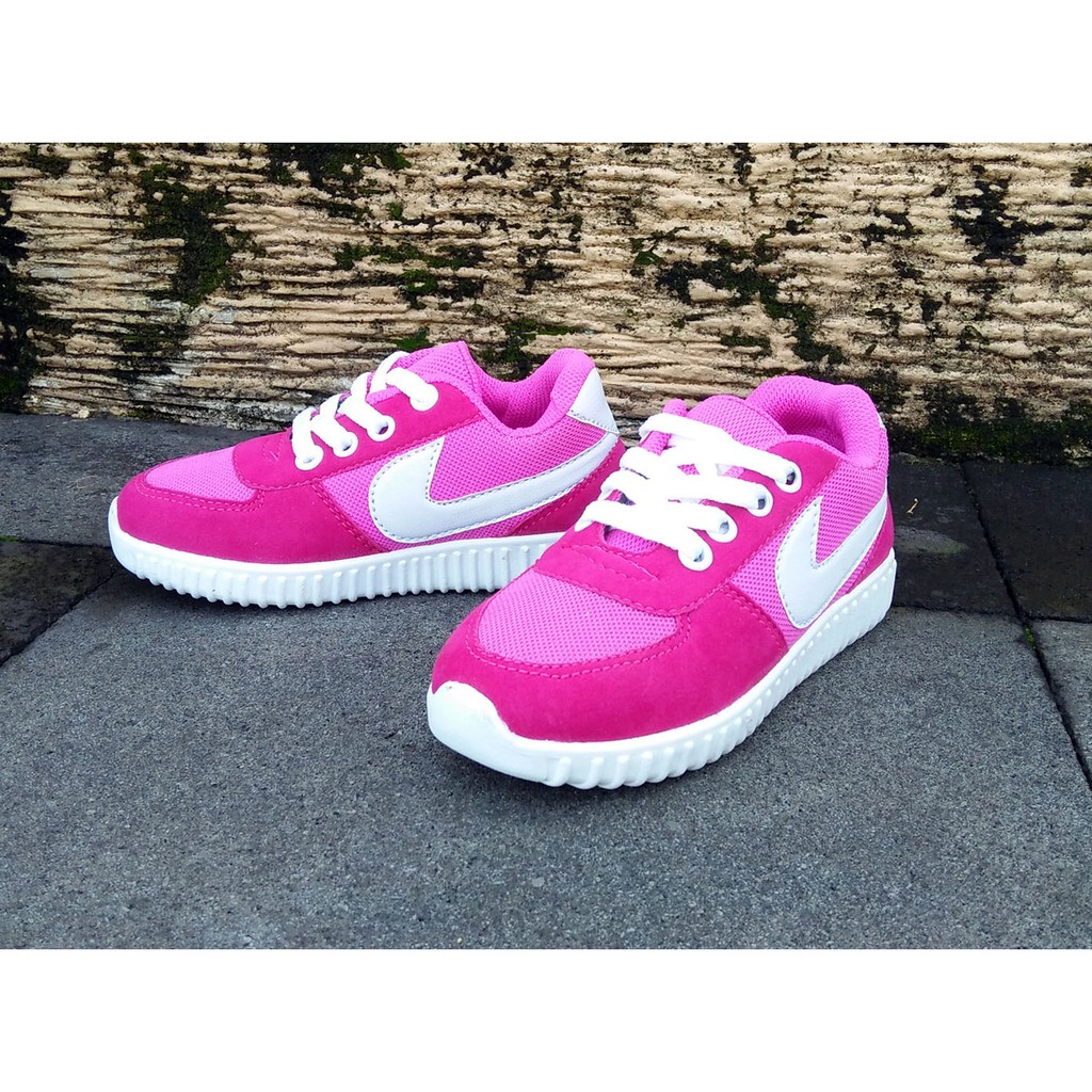 Sneakers Anak Lashelin Sepatu Kets Sepatu Sport Anak - Pink