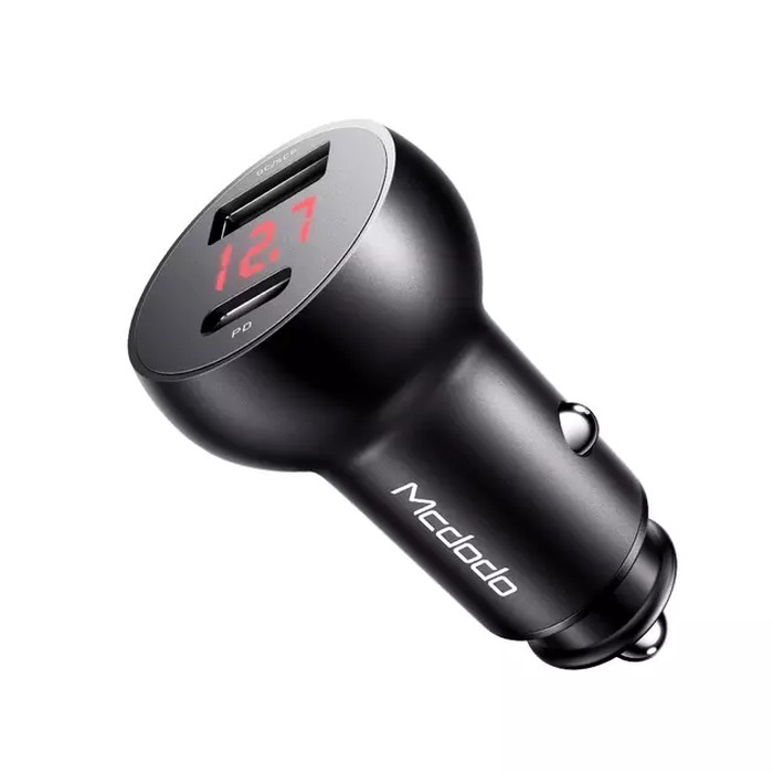 Mcdodo Car Charger / Charger Mobil USB + PD 30 Watt Super Charge 5A