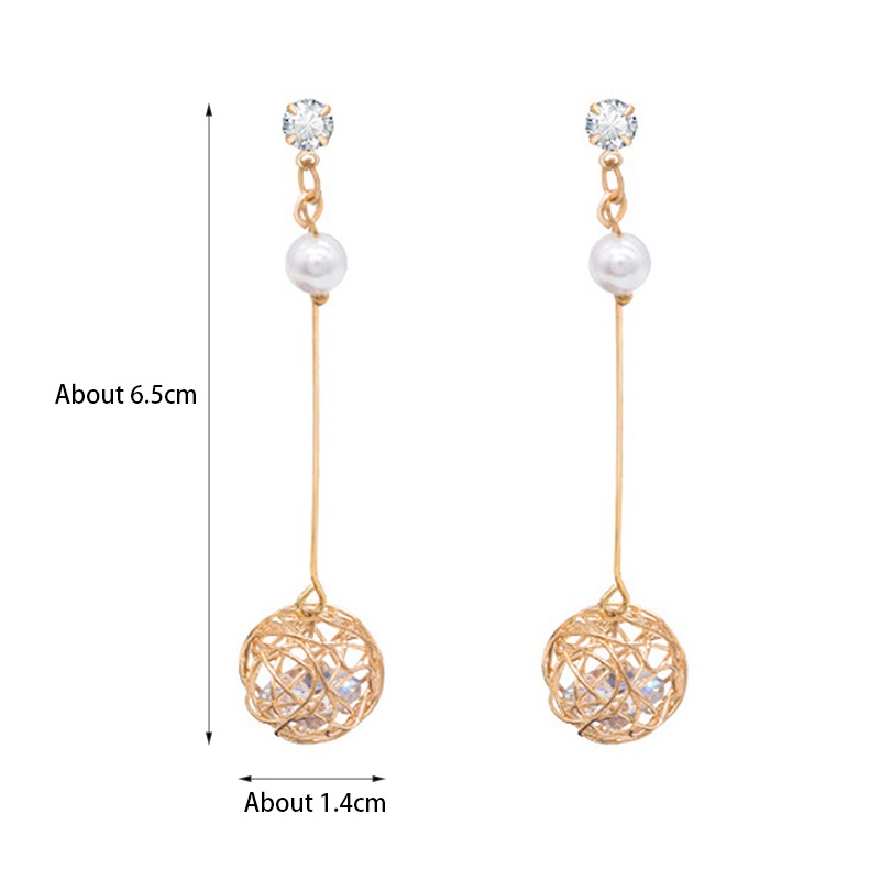Anting Tusuk Gantung Desain Bola Kayurumbai Gaya Vintagebohemiansimple Untuk Wanita