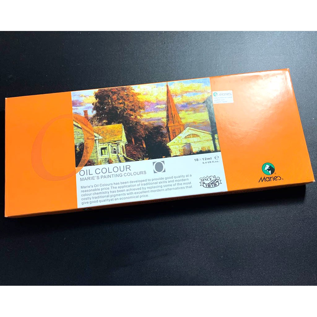 CAT MINYAK MARIES / OIL COLOR MARIES 18 WARNA MARIES OIL 1388B SET 18 X12ML