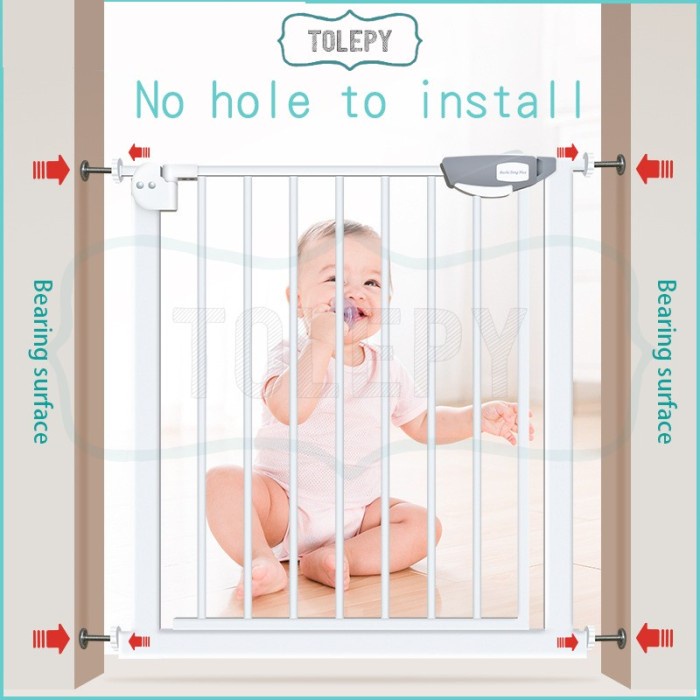 Pagar Bayi Baby Safety Gate Pembatas Pintu Pagar Pengaman Bayi Portable