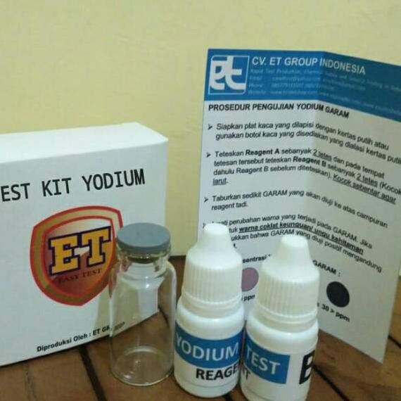 EKA-6C Test Kit Yodium - Iodium Testkit - Teskit Iodat - Tes Uji Cepat Mutu Garam (A1)