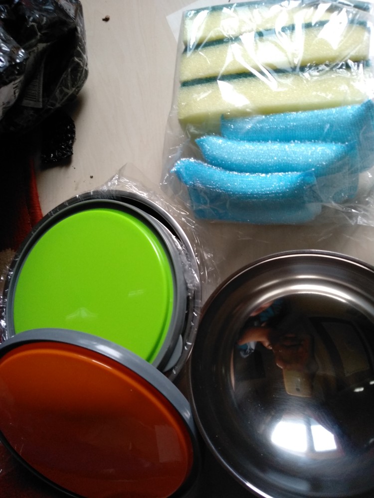 Spons Cuci Piring Super Magic Sponge Busa Warna Tapas Rainbow Pastel