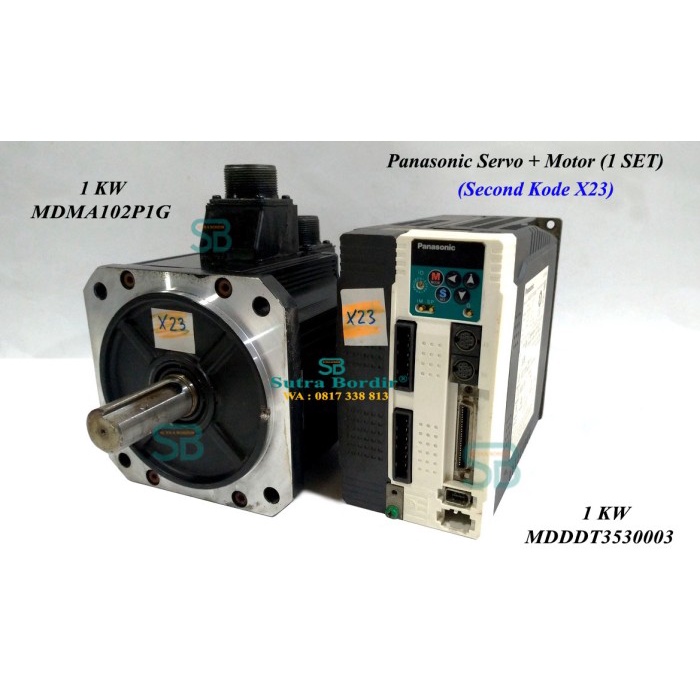 Servo Panasonic Mdddt3530003 1Kw Driver Servo Panasonic Motor 1 Set #98