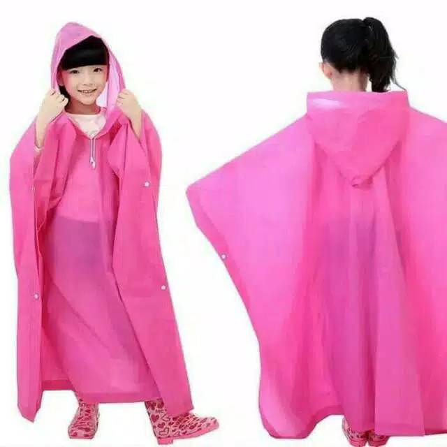 (NCS) Jas Hujan Anak Merk Eva Lightweight Children Poncho Ponco Raincoat Rain Coat Laki Perempuan