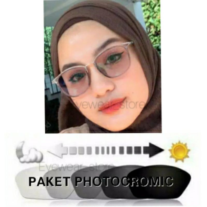 Kacamata Photocromik Antiradiasi Kacamata Blucromic kode 1056