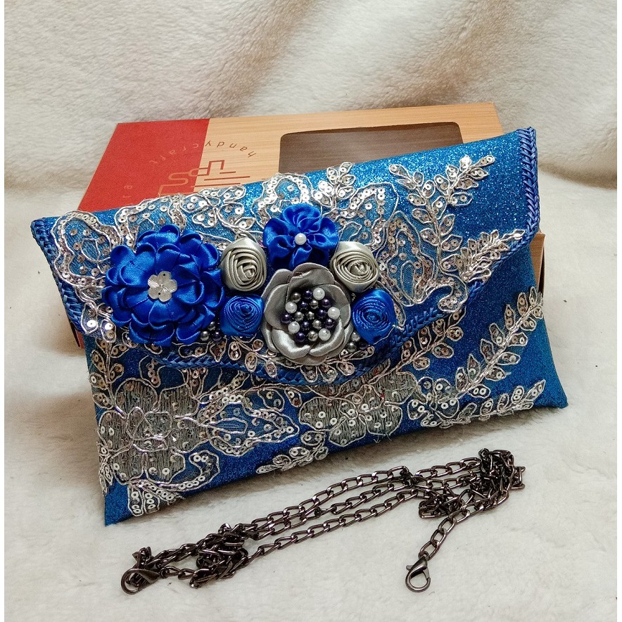 RJ CRAFT - Clutch Gliter Premium Clutch Pesta Wanita Clutch Brokat Clutch Murah Fashion Wanita Trendy