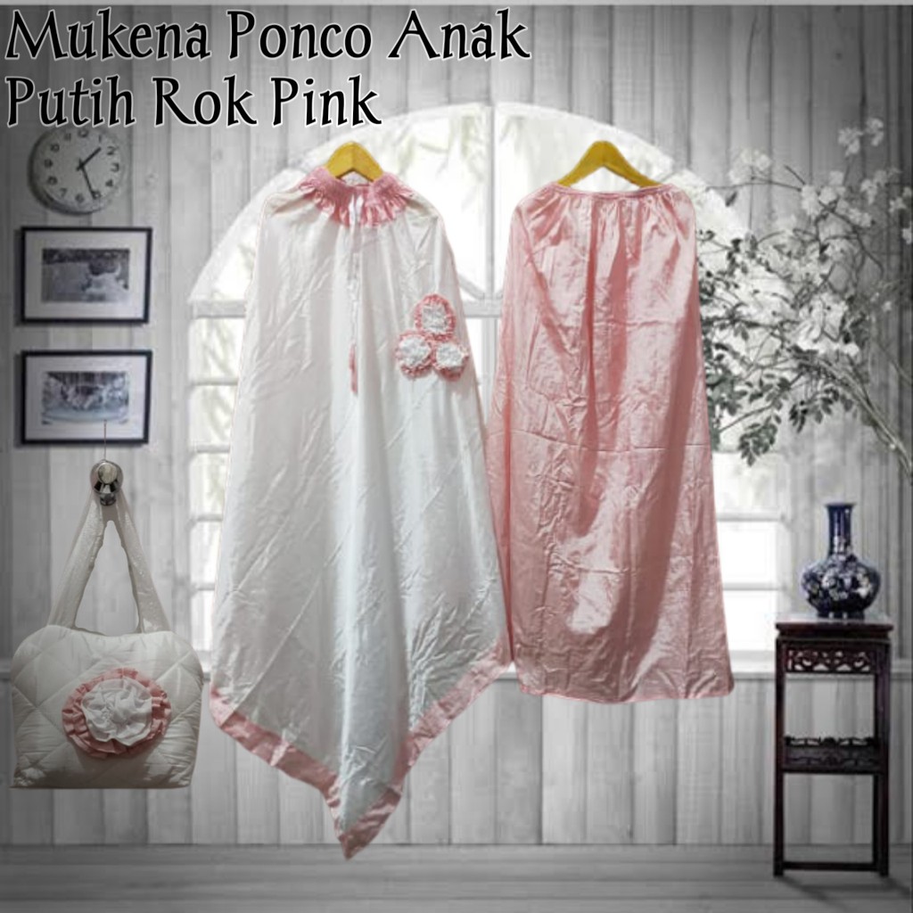 Mukena anak ponco platinum