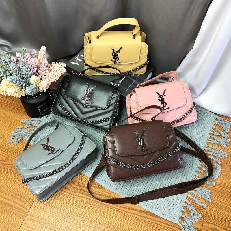 Tas Selempang Wanita YSL Branded Original Import