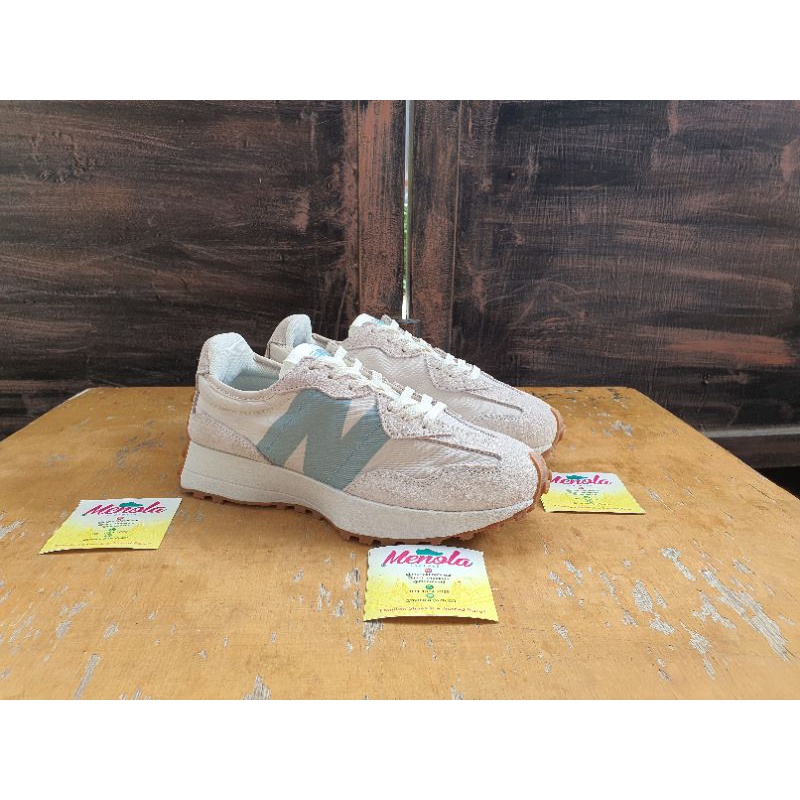 grey and blue trainer