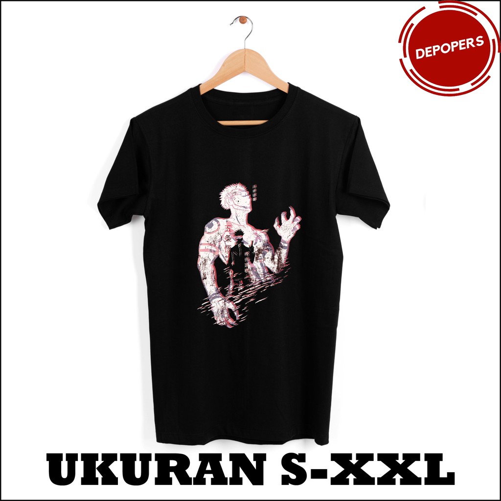 KAOS SUKUNA JUJUTSU KAISEN ITADORI YUJI RYOMEN SUKUNA MODE BAJU KAOS DISTRO