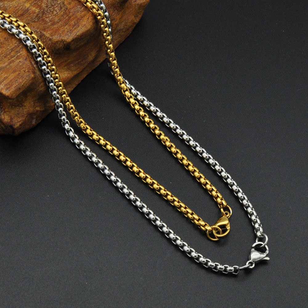 SKJK  Hip-Hop Necklace Silver Chain Steel Gift Pendant Charm Color Hop Jewelry Stainless/Multicolor