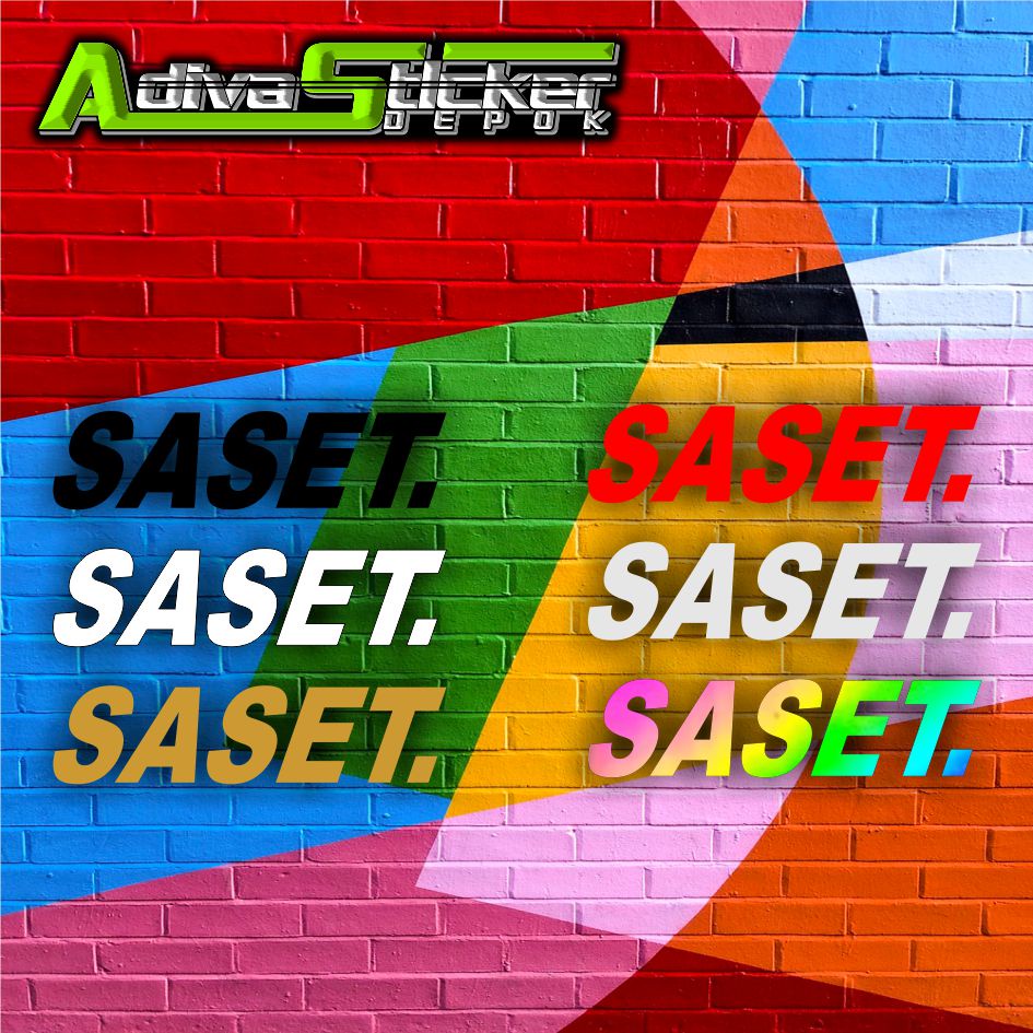 STIKER SATSET. CUTTING STIKER