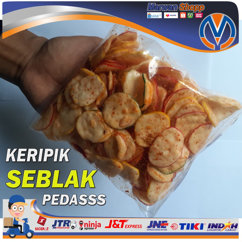 

KERIPIK SEBLAK SEBLAK KERING GURIH RENYAH PEDASS MARWAN SHOPP