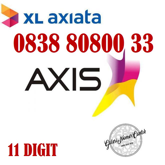 Kartu Perdana Nomer cantik Axis axiata 4G ready 11 DIGIT MINIMALIS 0191