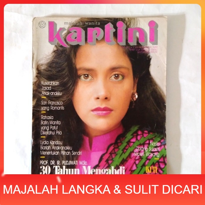 Majalah KARTINI No.371 Feb 1989 Cover LYDIA KANDOU Langka