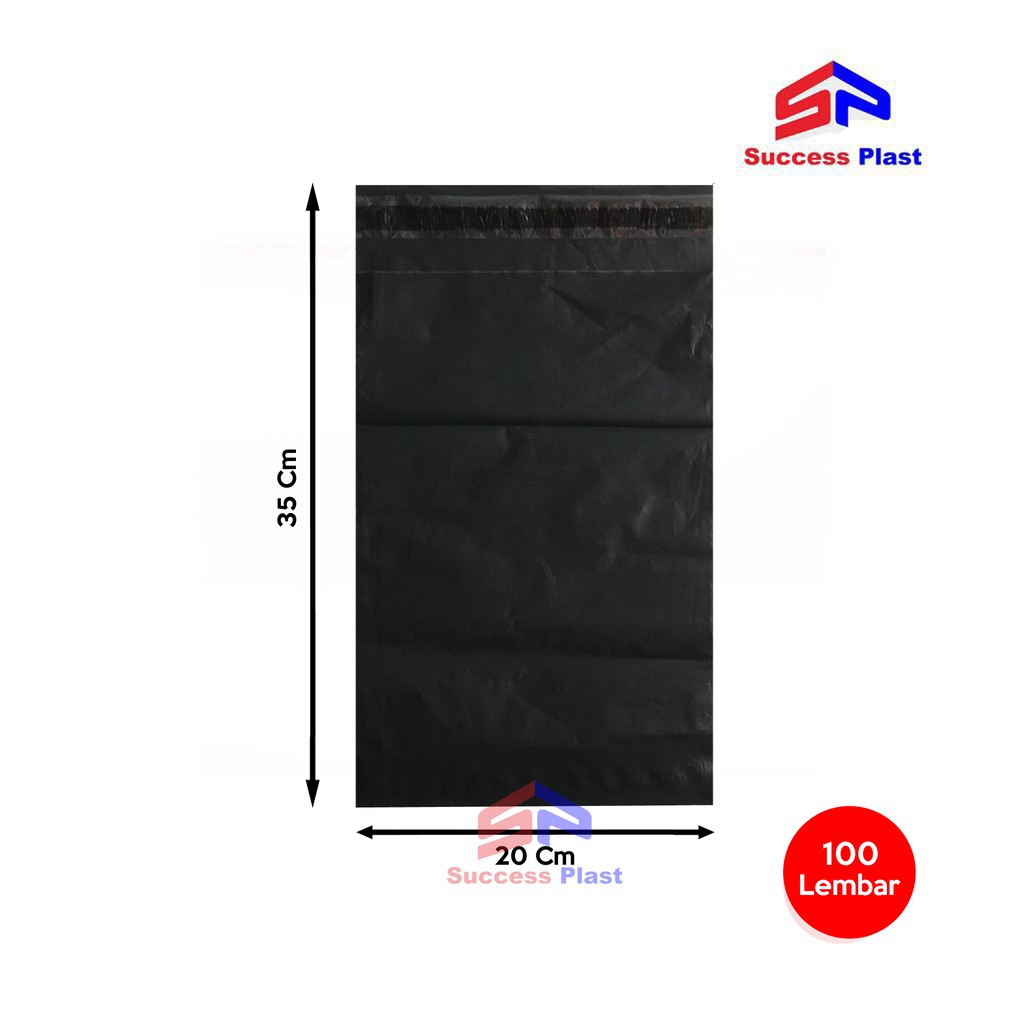 Jual Plastik Polymailer 20 X 35 Cm Plastik Packing Online 100 Lembar Hitam Indonesiashopee 4593