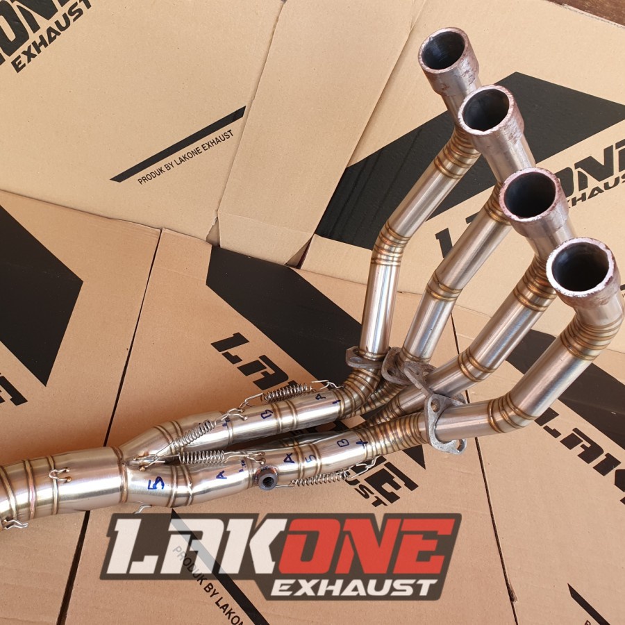 HEADER LEHERAN PIPA LEHER FULLSYSTEM PNP ZX25R ZX25 ZX 25R UNDERBELLY untuk motor