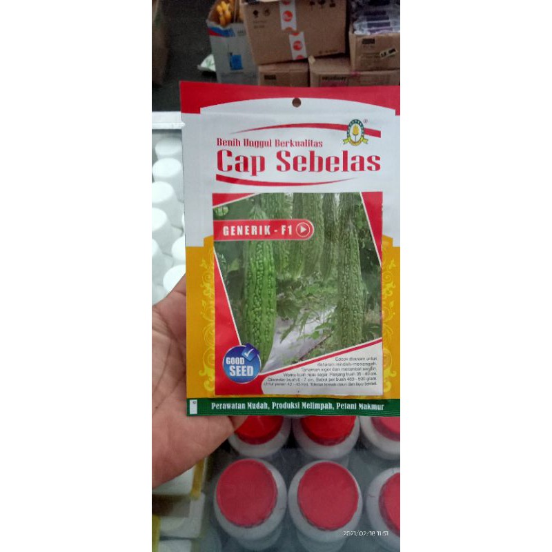 benih Paria / Pare GENERIK F1 isi 10gr Tahan Virus dari cap sebelas