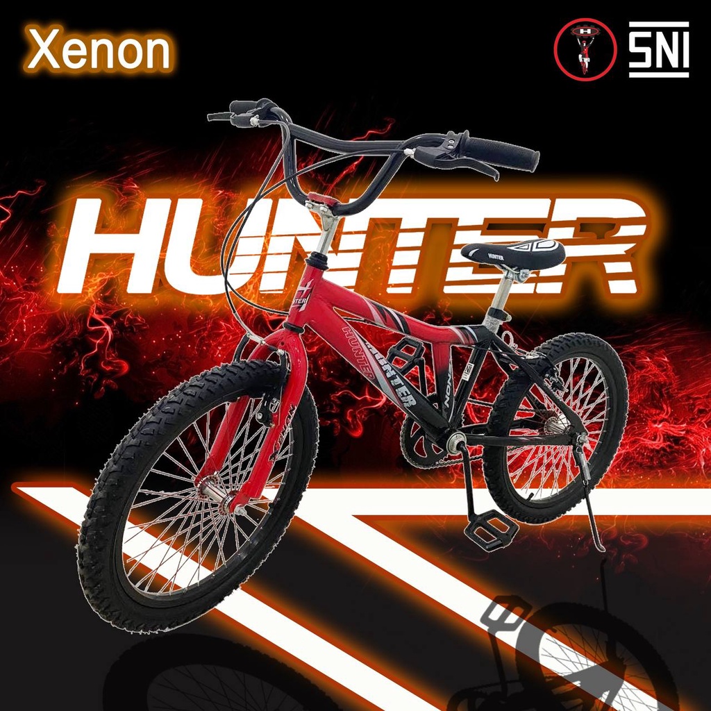 SEPEDA ANAK BMX 18 INCH VELG ALLOY KUALITAS PREMIUM HUNTER TIPE XENON