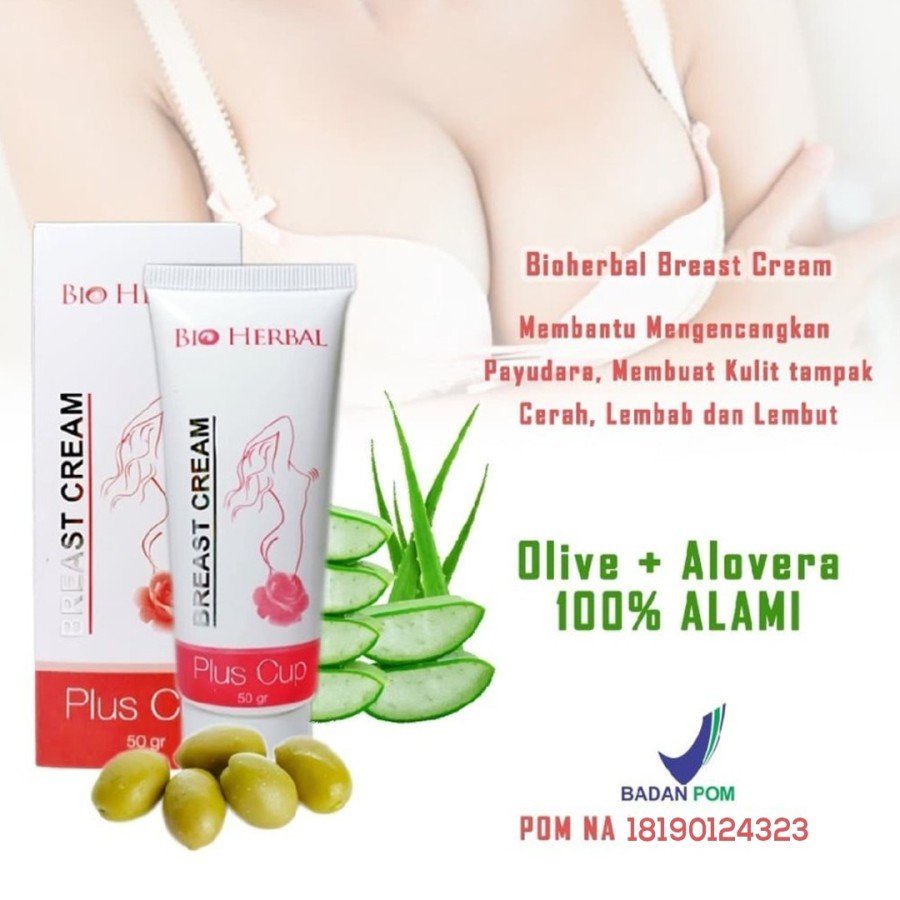 Cream Pembesar Payudara Cream Pengencang Payudara Breast Cream Krim Payudara Alami Bio Herbal
